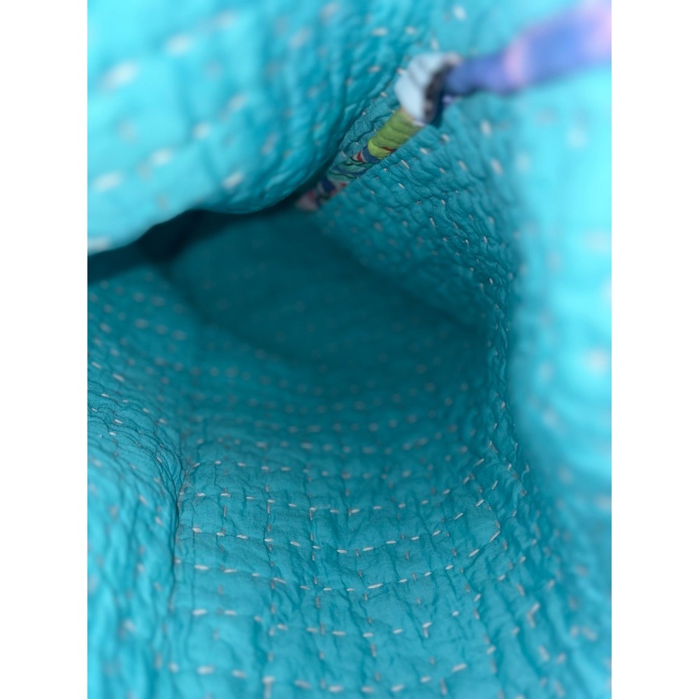 Johnny Was Quilted Patchwork Drawstring Bag - Picture 5 of 5